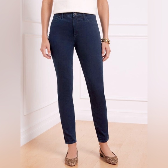 Talbots-Flawless Size 6 High-Rise Jegging Ankle Jeans in Rinse Wash Stretch - Picture 4 of 9